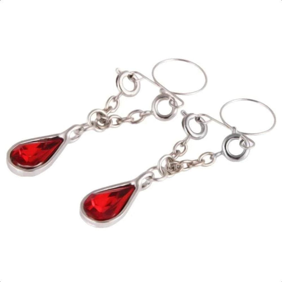 BDSM Luxury Jeweled Nipple Clamps, gallery view 2