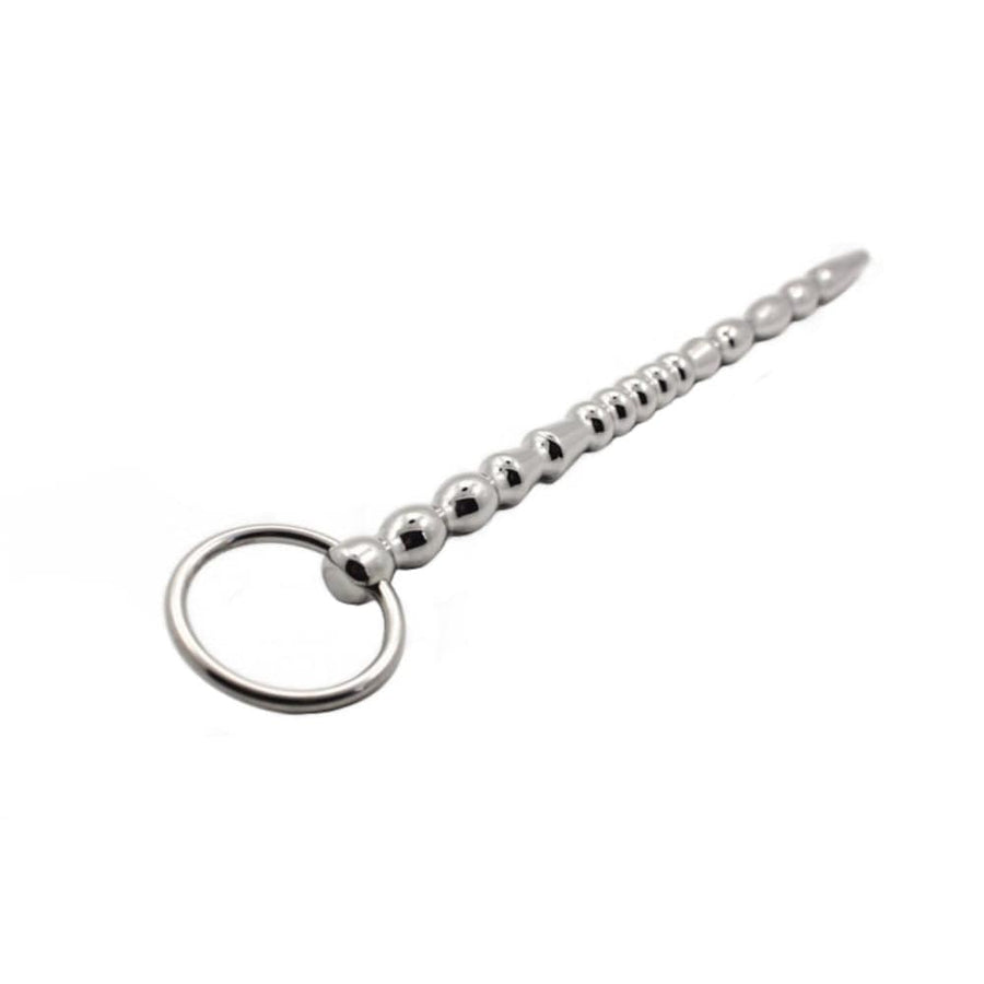 BDSM Stainless Beaded Urethral Play Penis Wand, gallery view 3