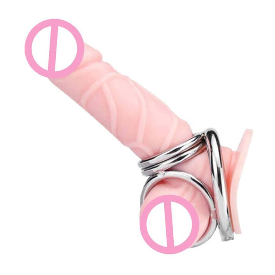 Bondage Stretcher Metal Cock and Ball Ring BDSM, gallery view 4