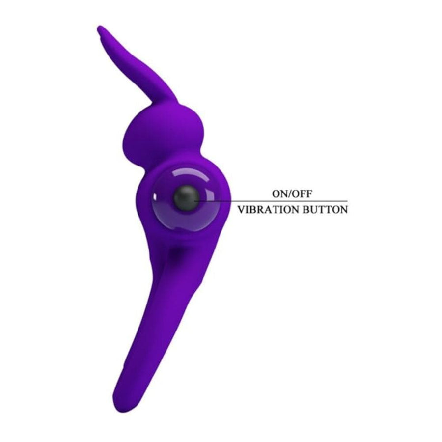 Dual Cock Ring | Lock 10-Speed Rabbit Cock Ring BDSM, gallery view 5