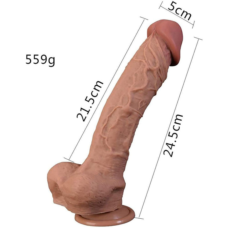 Flexible 10 Inch Realistic Suction Cup Dildo BDSM, gallery view 6