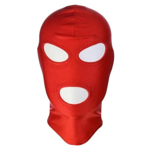 Dehnbare rote Spandex-Maske BDSM