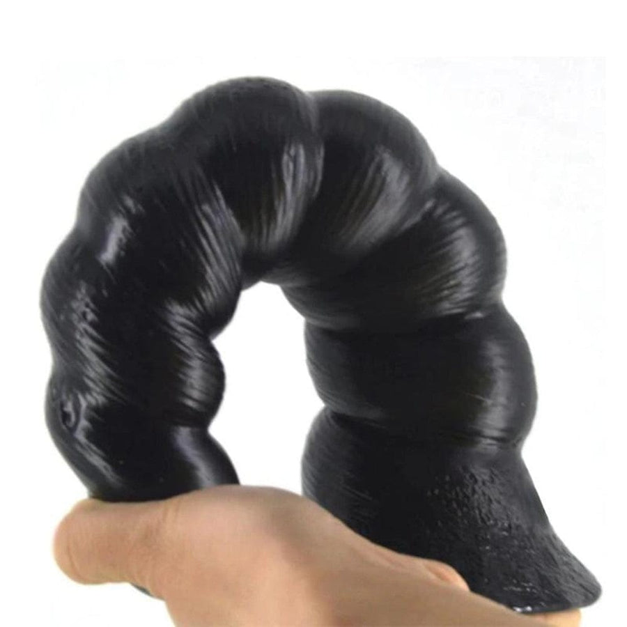 Erotic Spiral Big Black Dildo With Suction Cup BDSM, gallery view 4