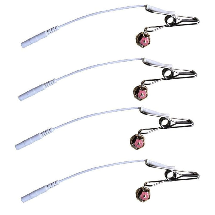 BDSM Shock Play Electric Nipple Clamps, gallery view 3