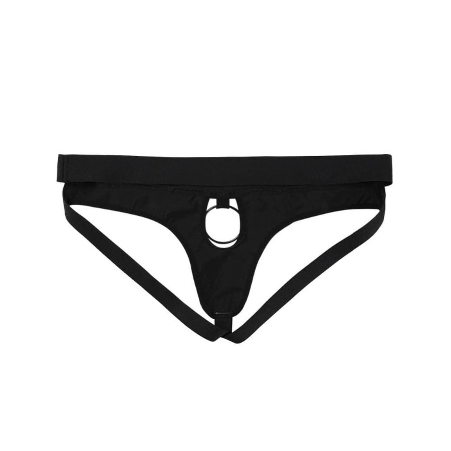 Low-Rise Spandex Strap On Cock Ring BDSM, gallery view 5