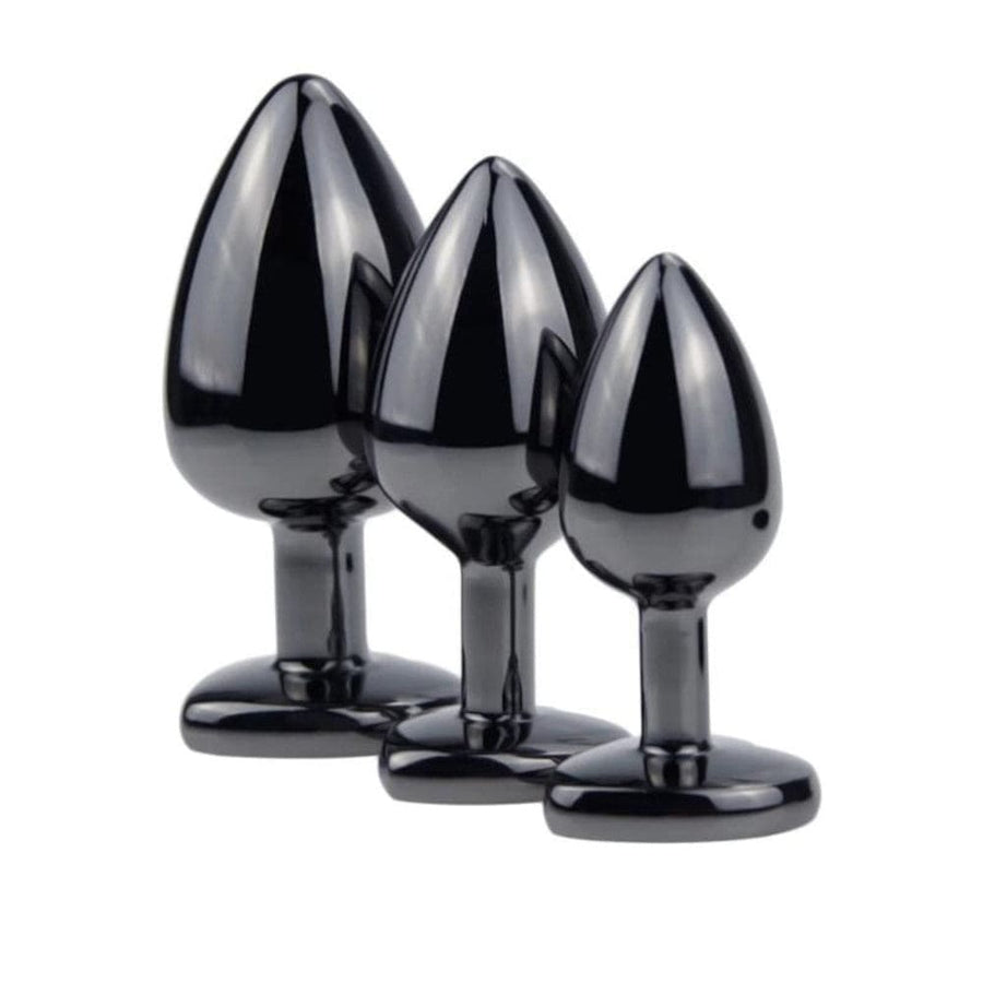 Heart-Shaped Crystal Butt Plug Kit and Bullet Vibrator BDSM, gallery view 4