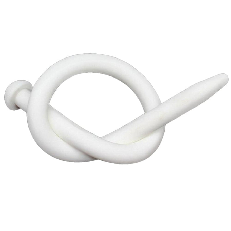 Stimulating White Urethral Sounds Silicone Penis Plug, gallery view 2