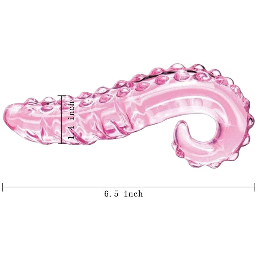 Pink Glass Tentacle Dildo BDSM, gallery view 5