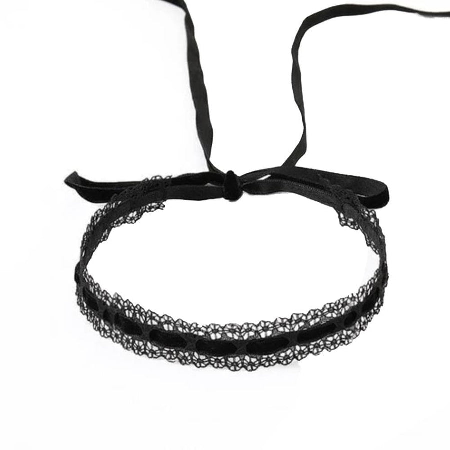 Seductive Lace Velvet Wife Collar, gallery view 2