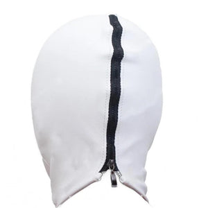 Leather White Sex Hood