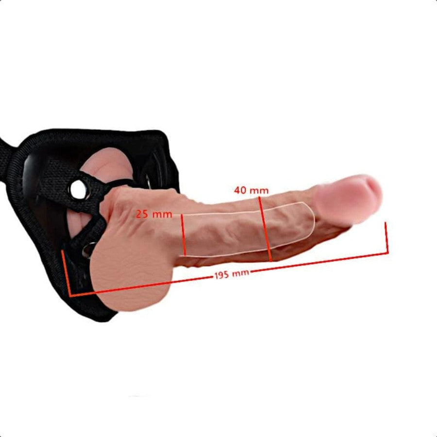 Lifelike 7 Inch Hollow Strap On BDSM, gallery view 2