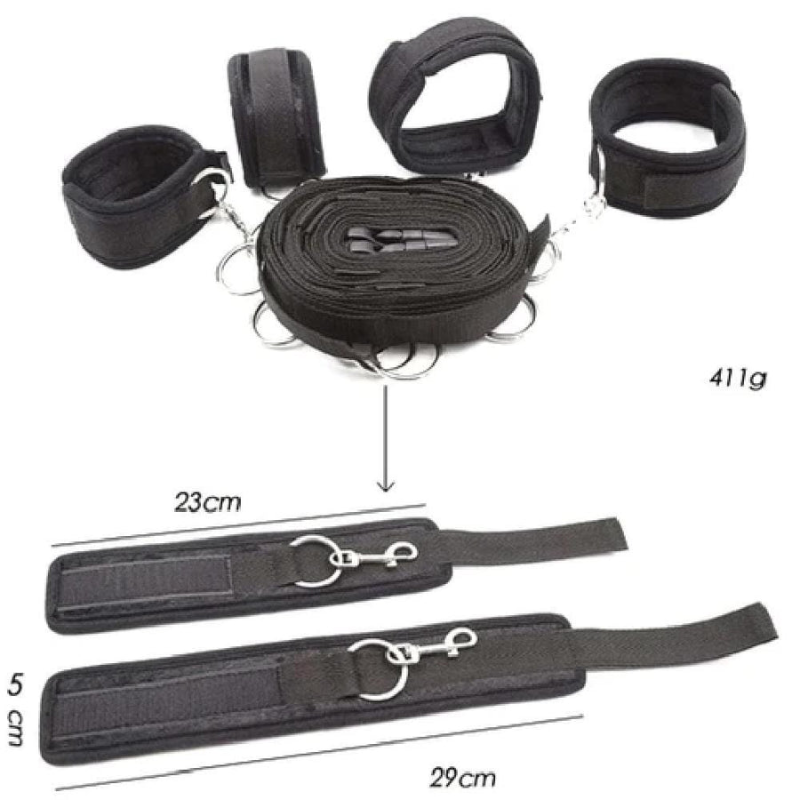 6-Piece Nylon Bondage Set, gallery view 3