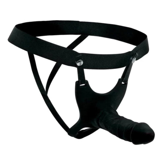 Realistic 5 Inch Hollow Dildo With Strap On Harness BDSM product view