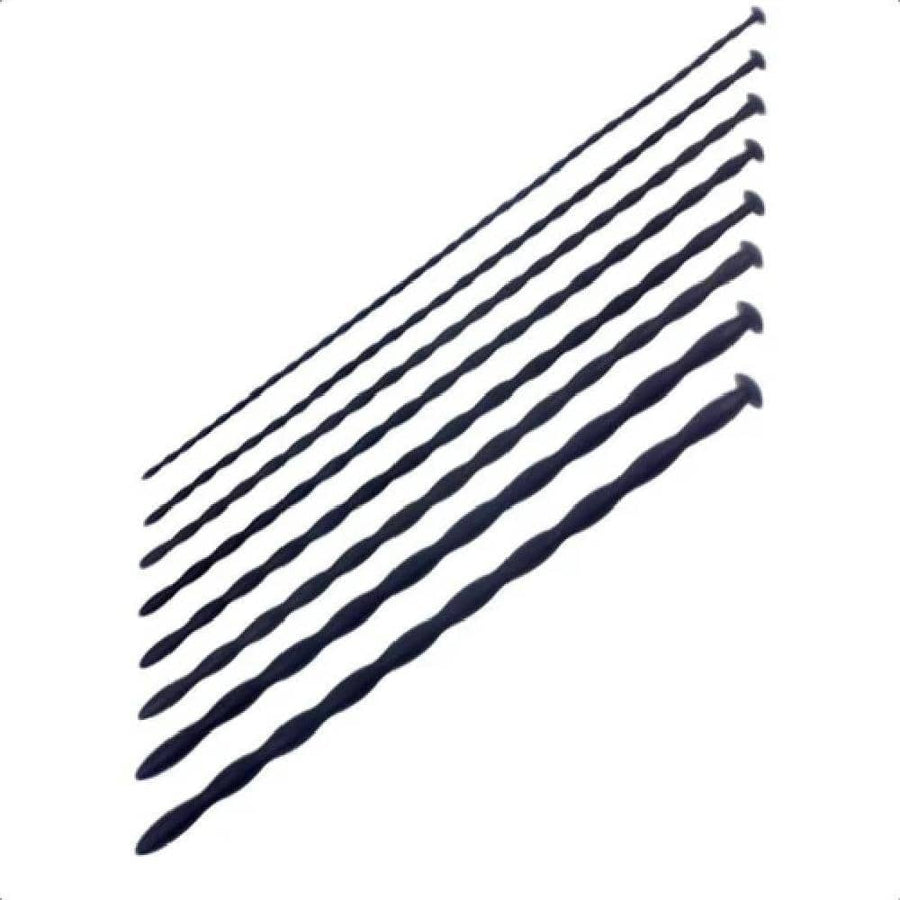 Long Black Silicone Urethral Sounds Set BDSM product view