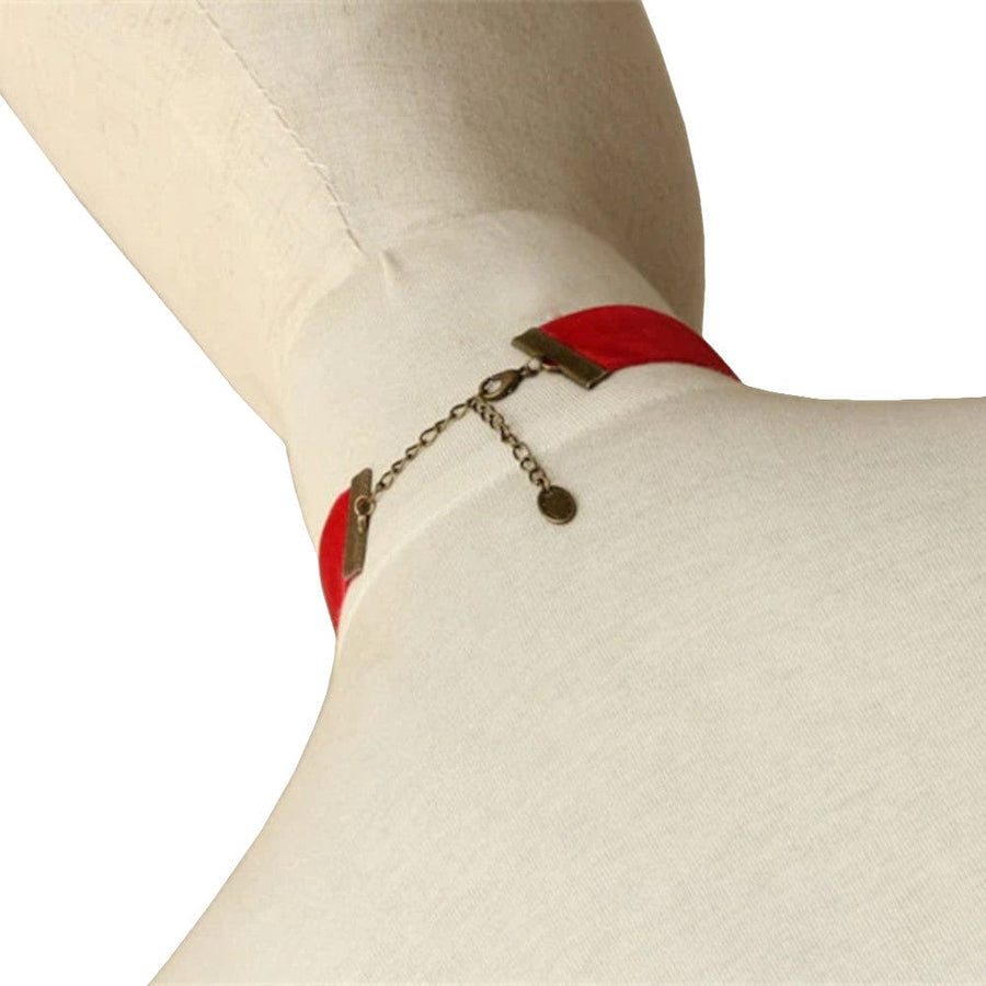 Red Flannelette Collars for Women, gallery view 4