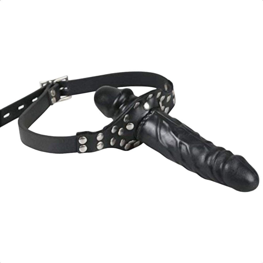 Sadistic Gag Order Black Face Dildo BDSM, gallery view 3