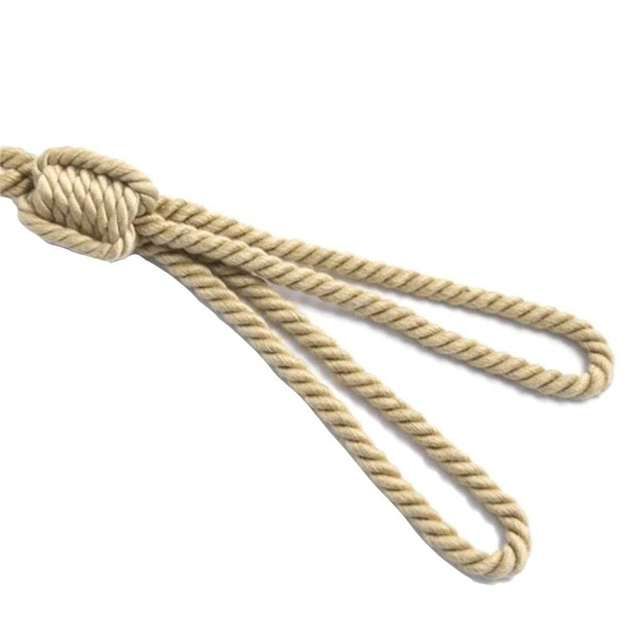 Natural Cotton Rope Bondage Collar, gallery view 5