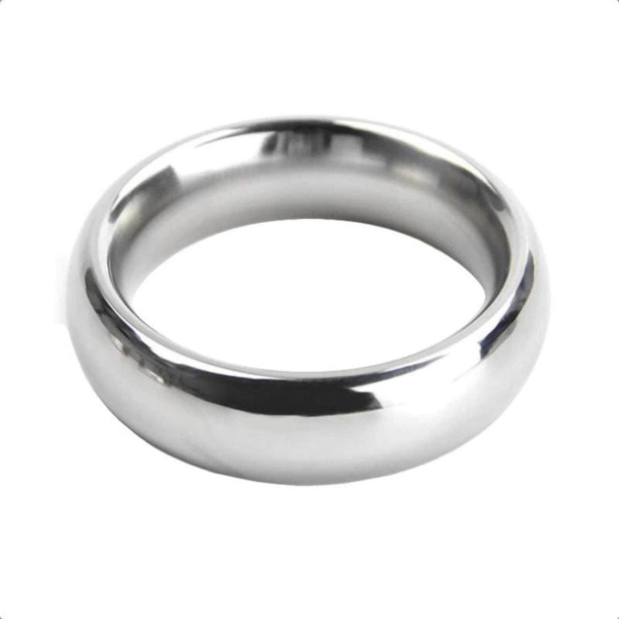 Ejaculation Enhancer Silver Cock Ring BDSM, gallery view 4
