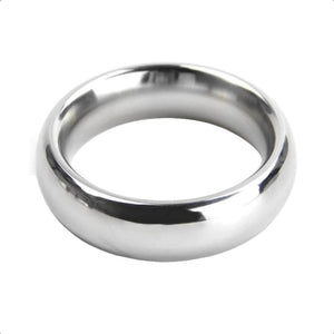 Ejaculation Enhancer Silver Cock Ring BDSM