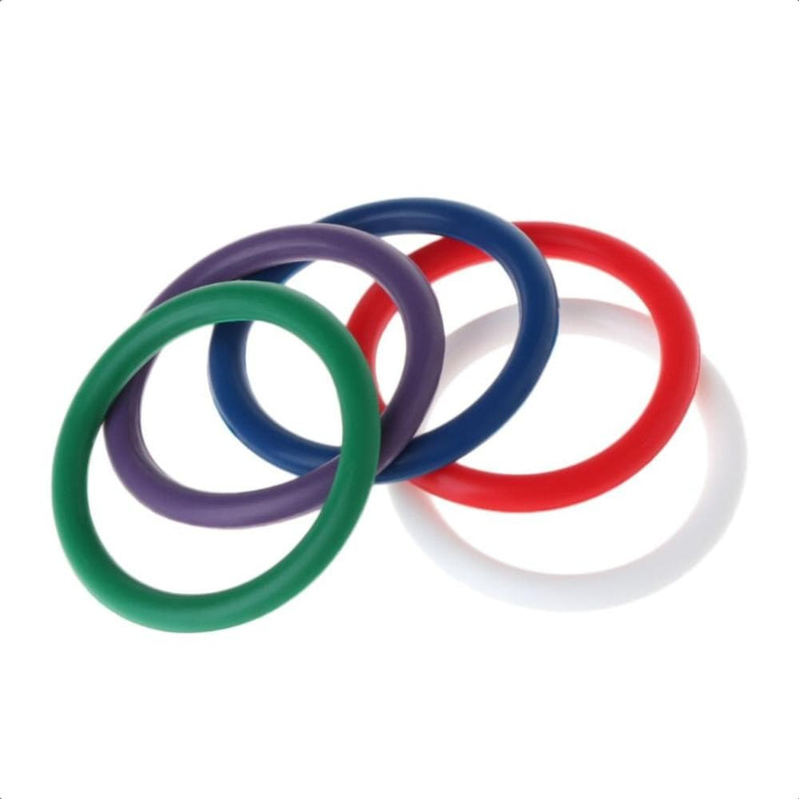 Rainbow 5-in-1 Silicone Cock Ring Set BDSM product view