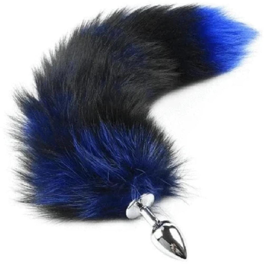 Super Fluffy and Colorful Foxy Tail Butt Plug BDSM, gallery view 3