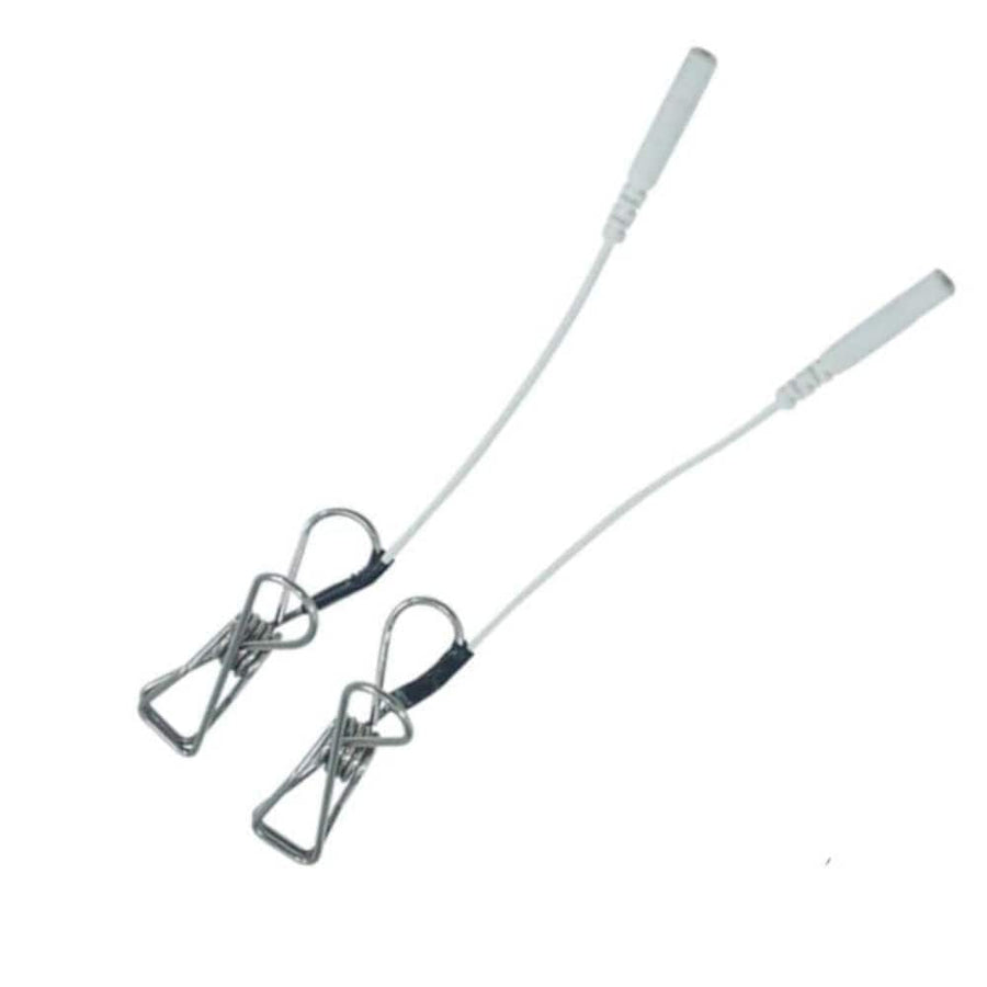 BDSM Shock and Awe Electro Nipple Clamps Set, gallery view 4