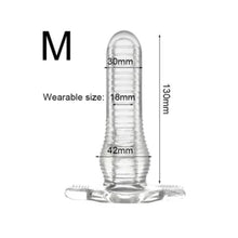 Load image into Gallery viewer, Reusable Clear Latex Penis Sheath BDSM
