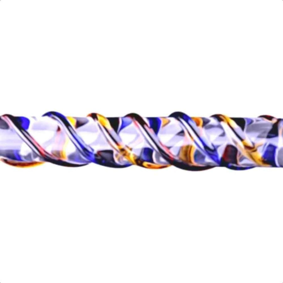 Twirling Sensations 7 Inch Glass Dildo BDSM, gallery view 4