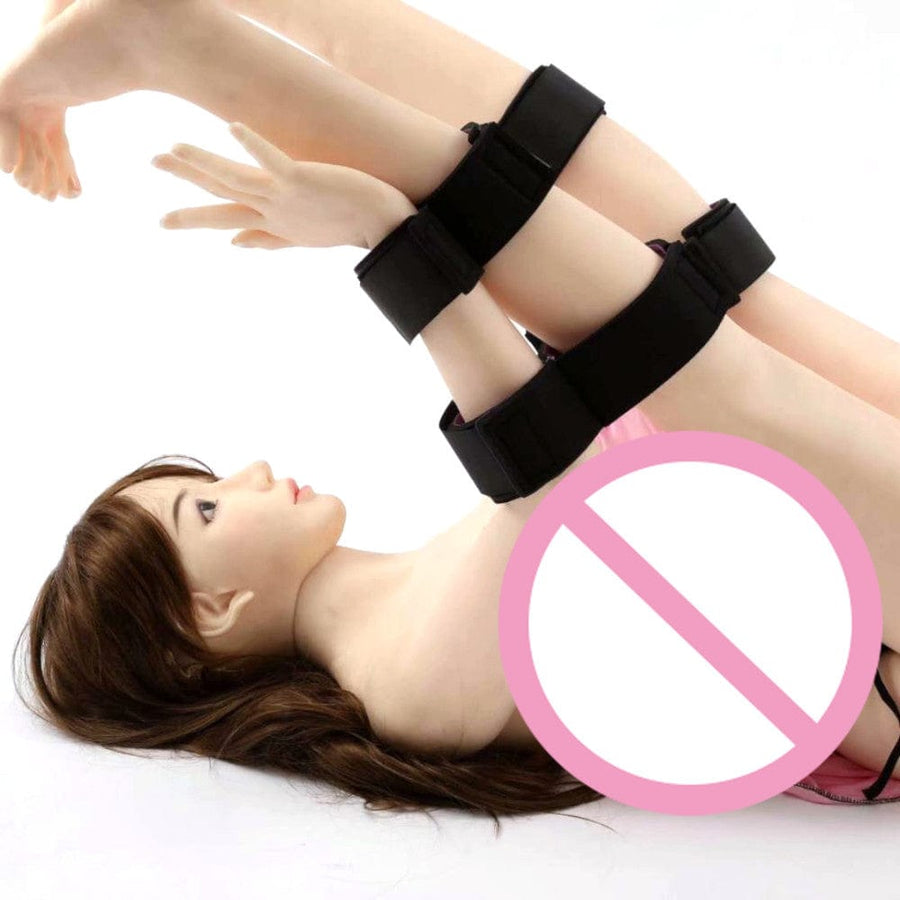 Velcro Style Bondage Thigh Cuffs BDSM, gallery view 4