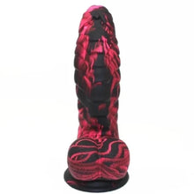 Load image into Gallery viewer, Dragon Scale 7 Inch Dildo With Balls and Suction Cup
