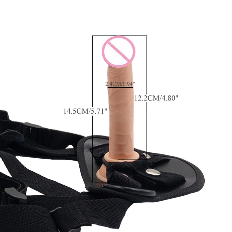 Realistic 5 Inch Mini Dildo With Strap On Harness BDSM, gallery view 7