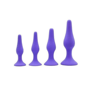 Silikon-Buttplug, 4-teiliges Trainingsset BDSM