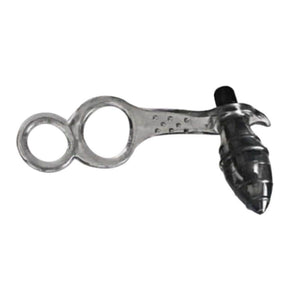 Dual Choke Cock Ring With Anal Stimulator BDSM