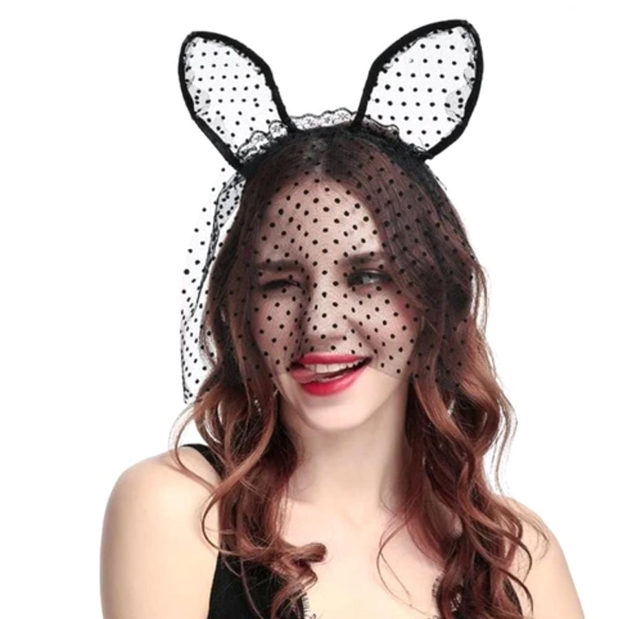 Playmate Fantasy Lace Bunny Mask BDSM, gallery view 4