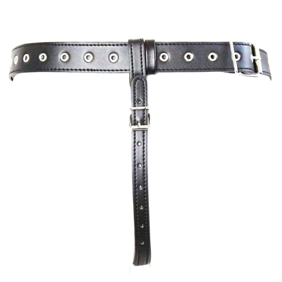 Leather Strap on Cock Ring Harness BDSM, gallery view 5