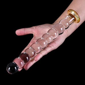 Luxurious 7 Inch Spiral Glass Dildo BDSM