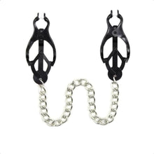 Load image into Gallery viewer, BDSM The New Black Butterfly Nipple Clamps With Chain

