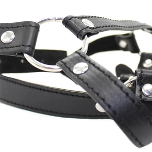 Open Mouth Hole Gag Harness BDSM