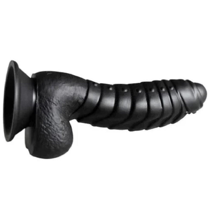 Scaly 6 Inch Suction Cup Dildo With Testicles BDSM, gallery view 2