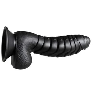 Schuppiger 6-Zoll-Dildo mit Saugnapf und Hoden BDSM