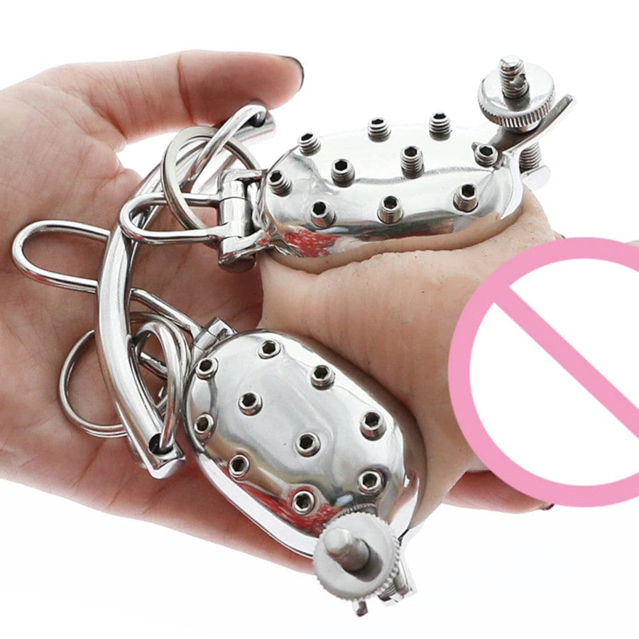 BDSM Stainless Ball Clamp Torture Device, gallery view 6