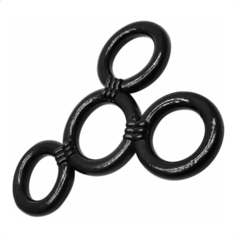 Silicone Cock and Ball Ring | Quadruple Rings BDSM, gallery view 3