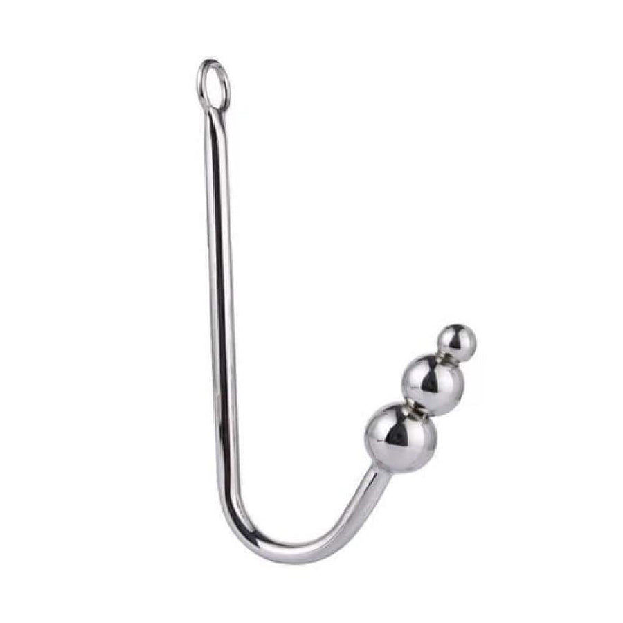 Stainless Steel Beaded Anal Hook 9.07 to 9.84 Inches Long, gallery view 6