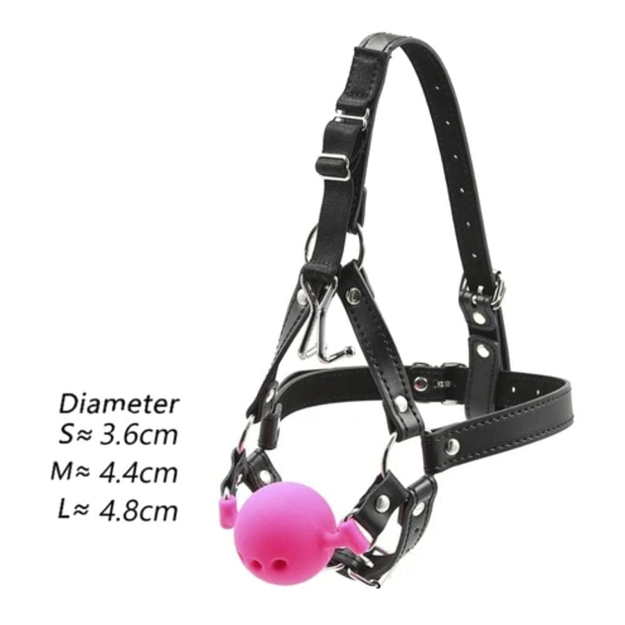 Punishment Fetish Wiffle Ball Gag BDSM, gallery view 5