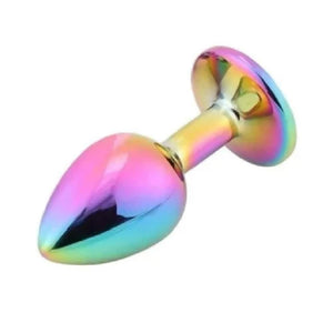 Rainbow-Colored Princess Butt Plug BDSM