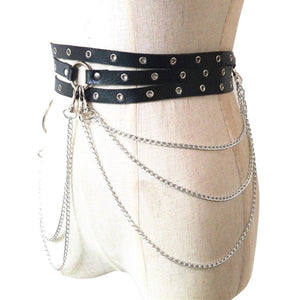 Leder und Ketten BDSM Gürtel BDSM