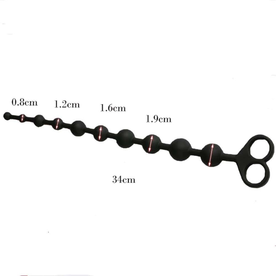 10-Speed Graduated Progression Anal Beads, gallery view 3