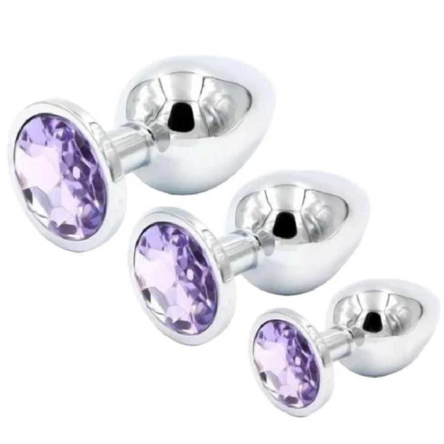 Stainless Steel Butt Plug 3pcs Set BDSM, gallery view 3