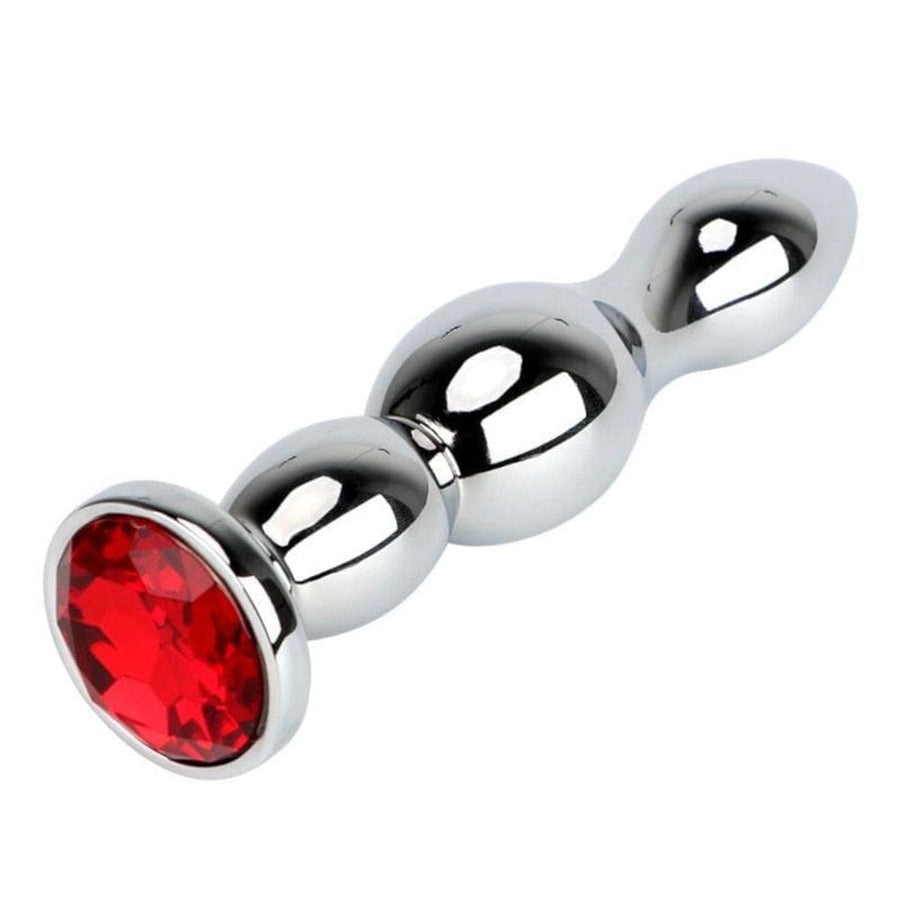 Stainless Tower Jeweled Butt Plug BDSM, gallery view 6