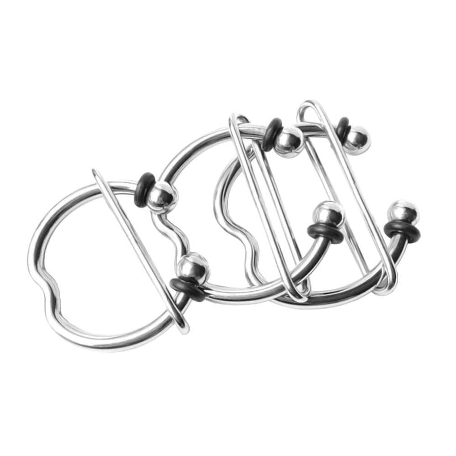 Adjustable Bondage Stainless Steel Cock Ring, gallery view 3